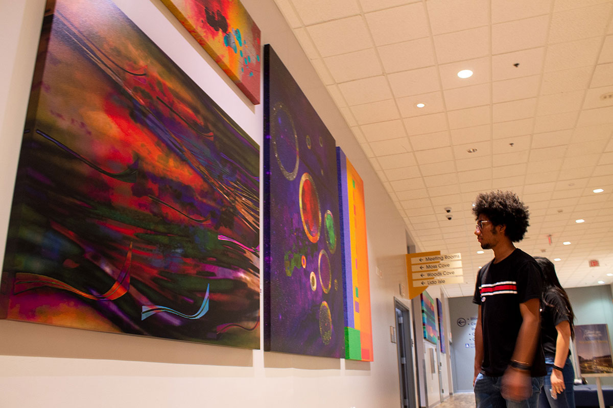 Inspired Art on Display in Ballroom Lobby