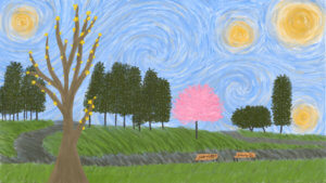 A Starry Sky in Aldrich Park. by Jade Nettrour